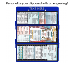 WhiteCoat Clipboard® Trifold - Blue Physical Therapy Edition